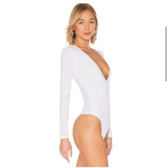 ALIX NYC Irving Bodysuit in White Medium New - Picture 4 of 10